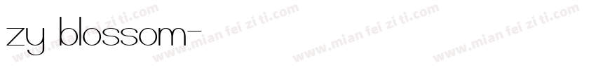zy blossom字体转换